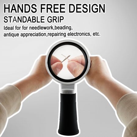 hands free design standable grip